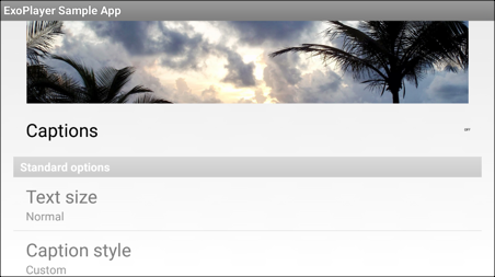 Untertiteleinstellungen Hintergrundbild